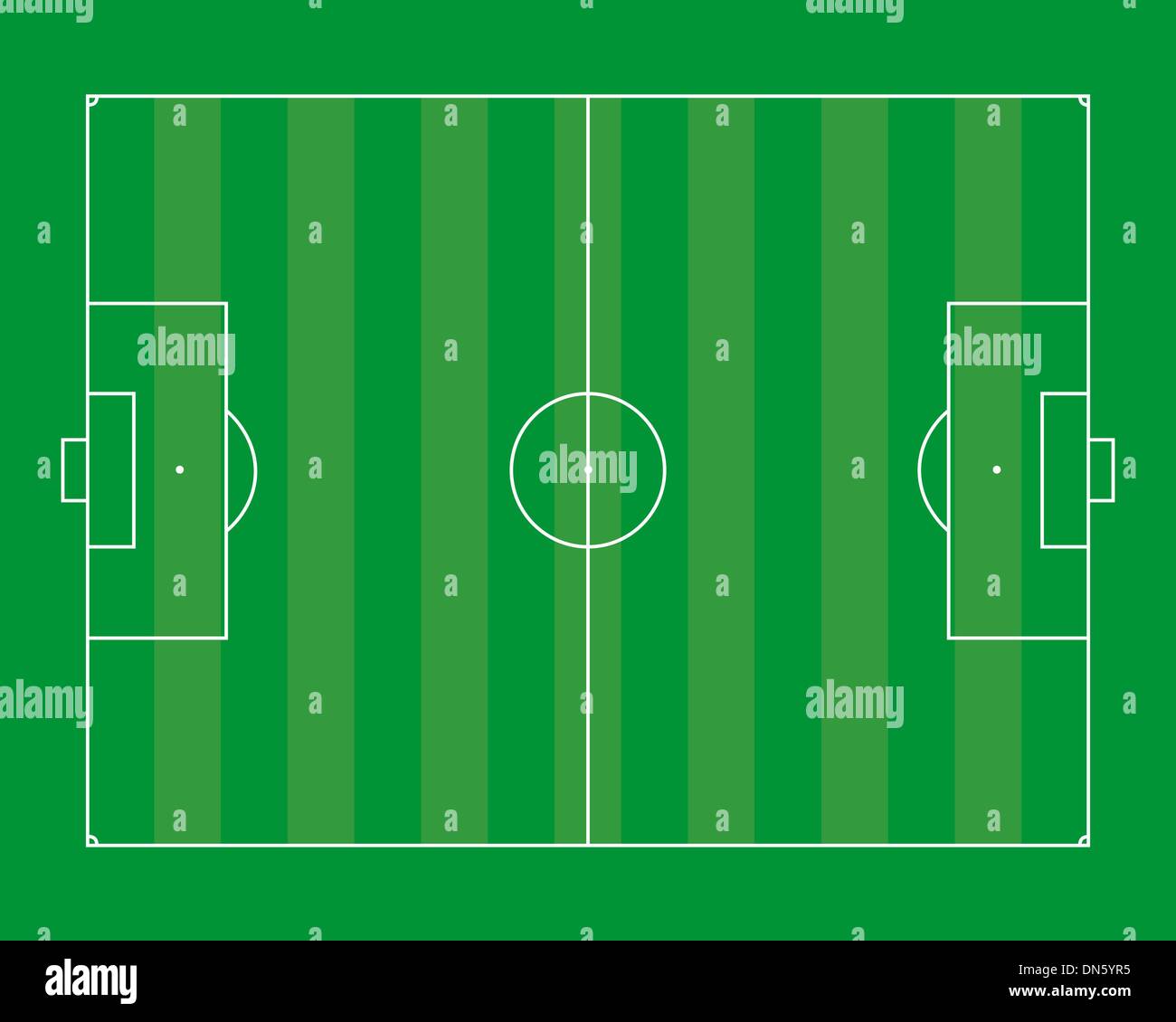 Top View Soccer Field Football Imagenes Vectoriales De Stock Alamy
