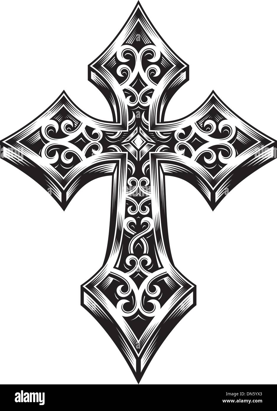 Cruz Celta ornamental Imagen Vector de stock - Alamy