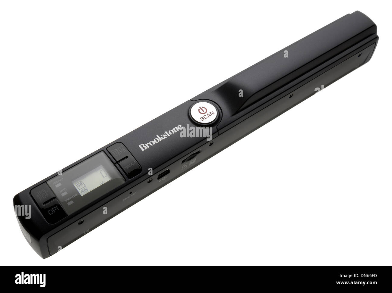 Escáner portátil de Brookstone wand para escanear documentos. Foto de stock