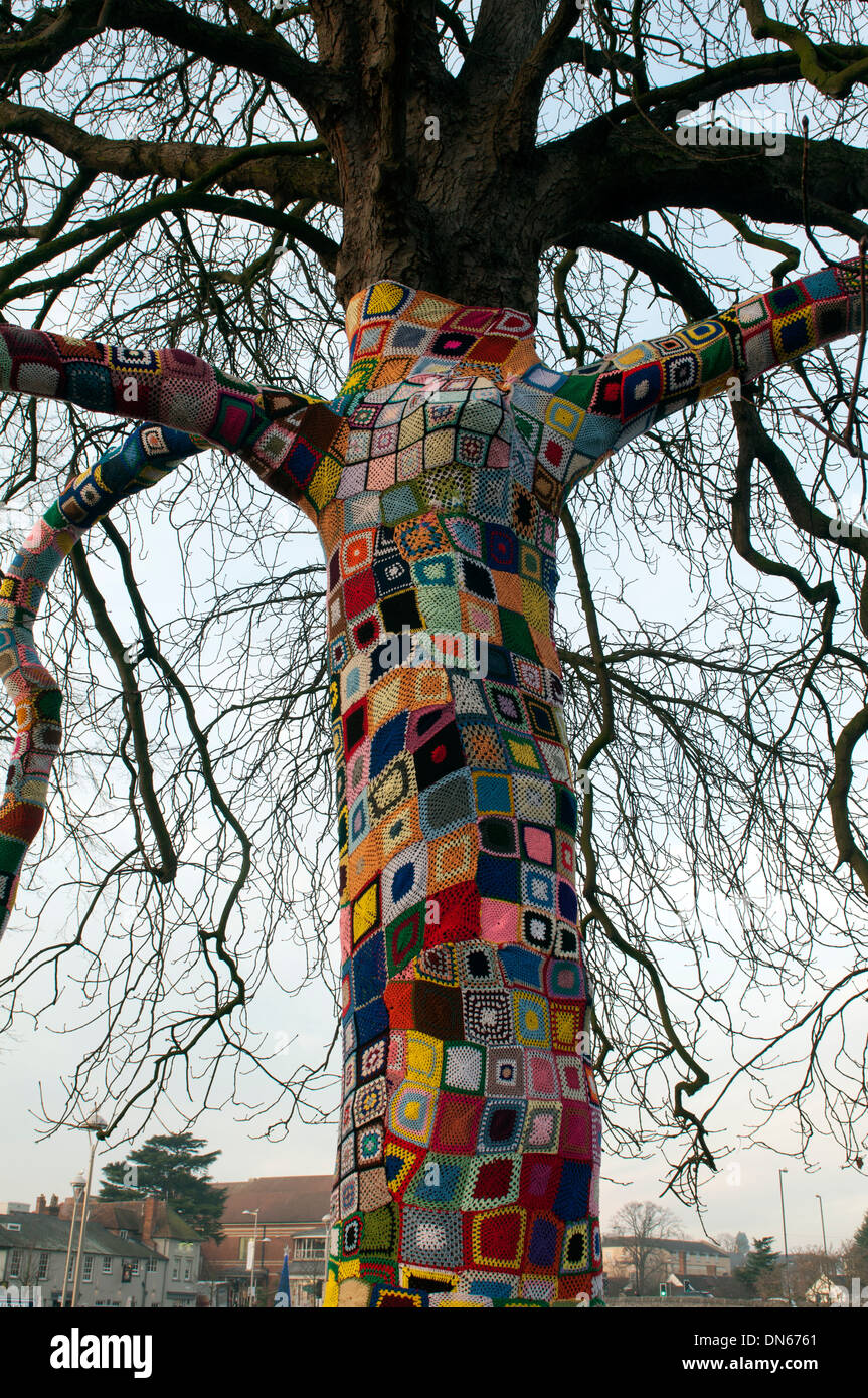 Recordando el árbol, Jardines de Bancroft, Stratford-upon-Avon, REINO UNIDO Foto de stock