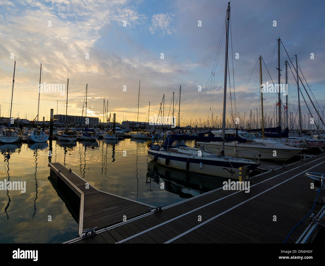 Cherburgo Puerto Chantereyne marina Yacht Foto de stock