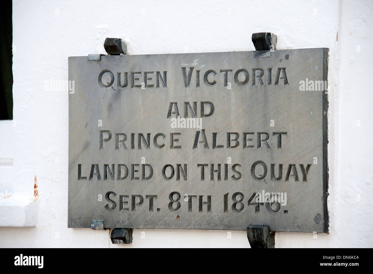 La reina Victoria y Albert aterrizó Fowey Cornwall UK Foto de stock