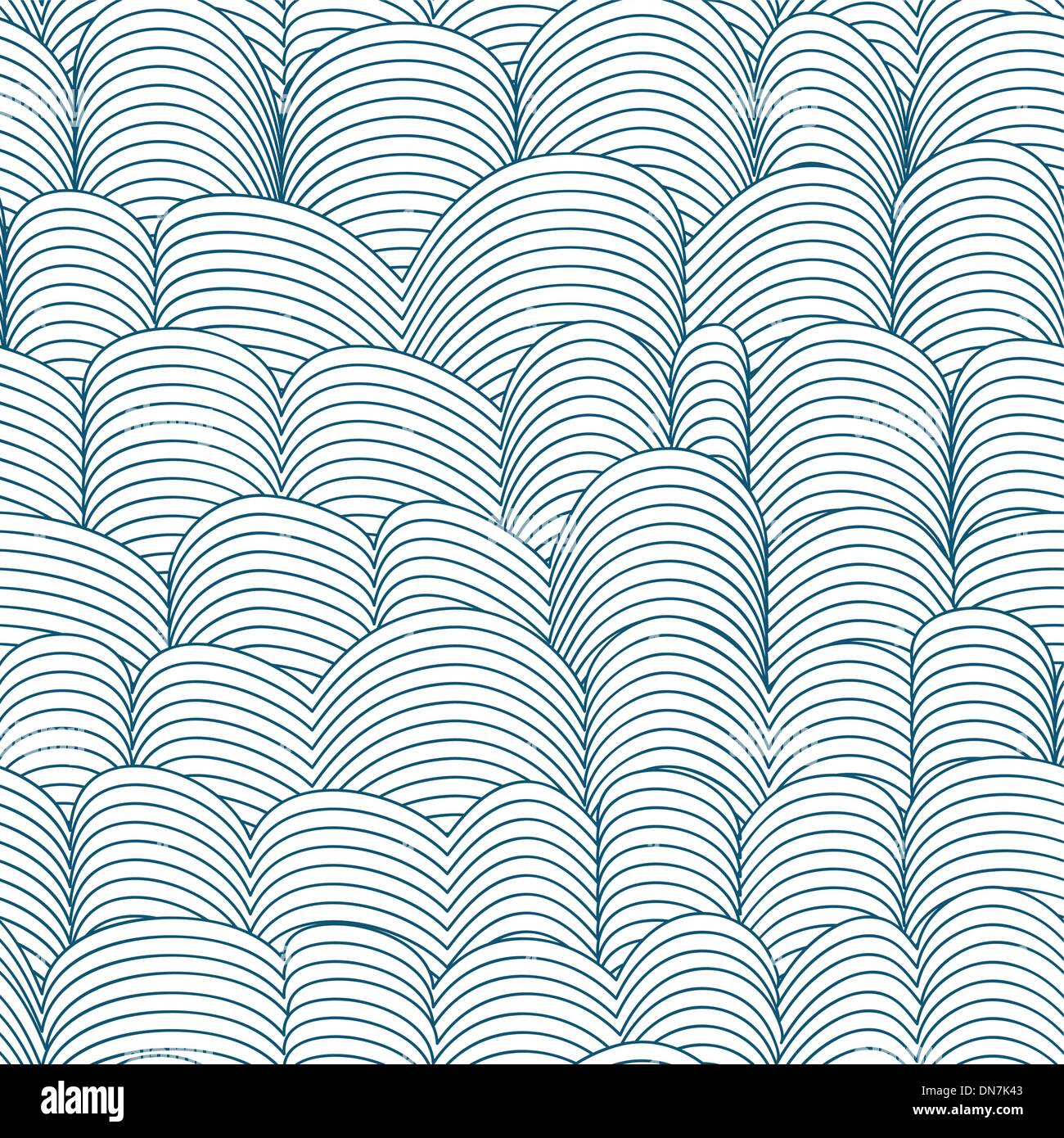 Patrón de ondas abstractas integradas Ilustración del Vector