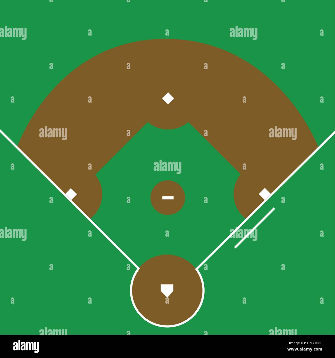 Diamante De Beisbol Imagen Vector De Stock Alamy