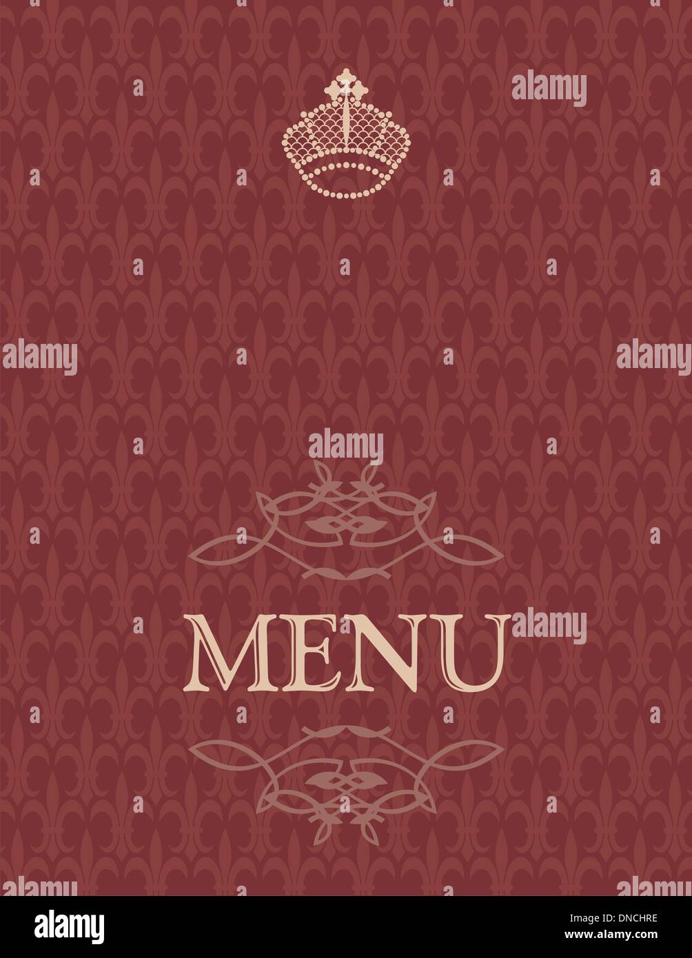 Diseño de la cubierta del menú Ilustración del Vector