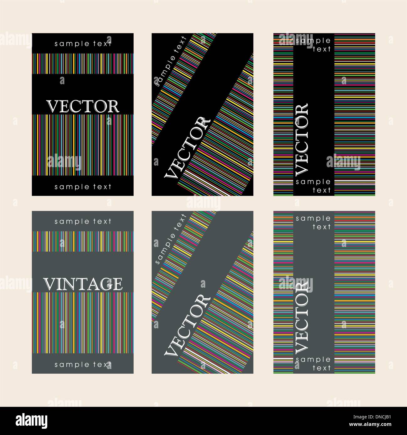 Vintage Wine etiquetas establecidas Ilustración del Vector