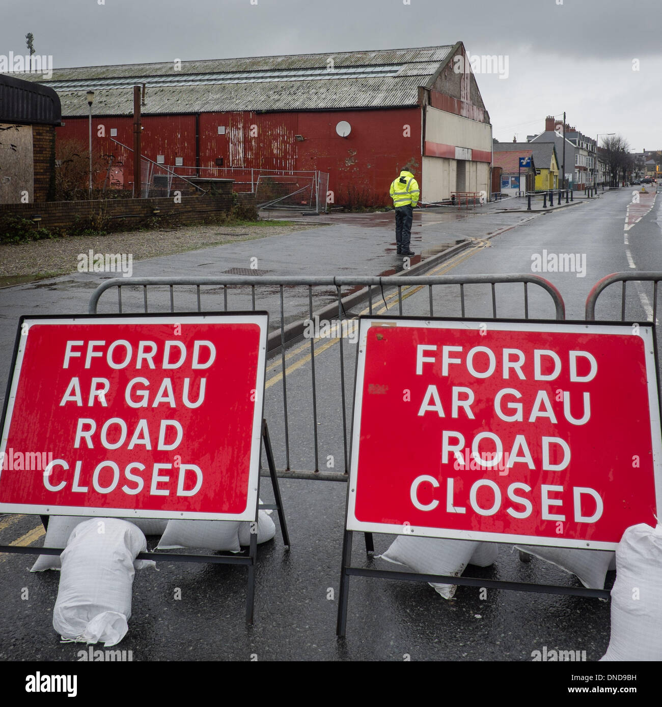 Gales Aberystwyth Uk 23 Dic 2013 Una De Las Principales Rutas