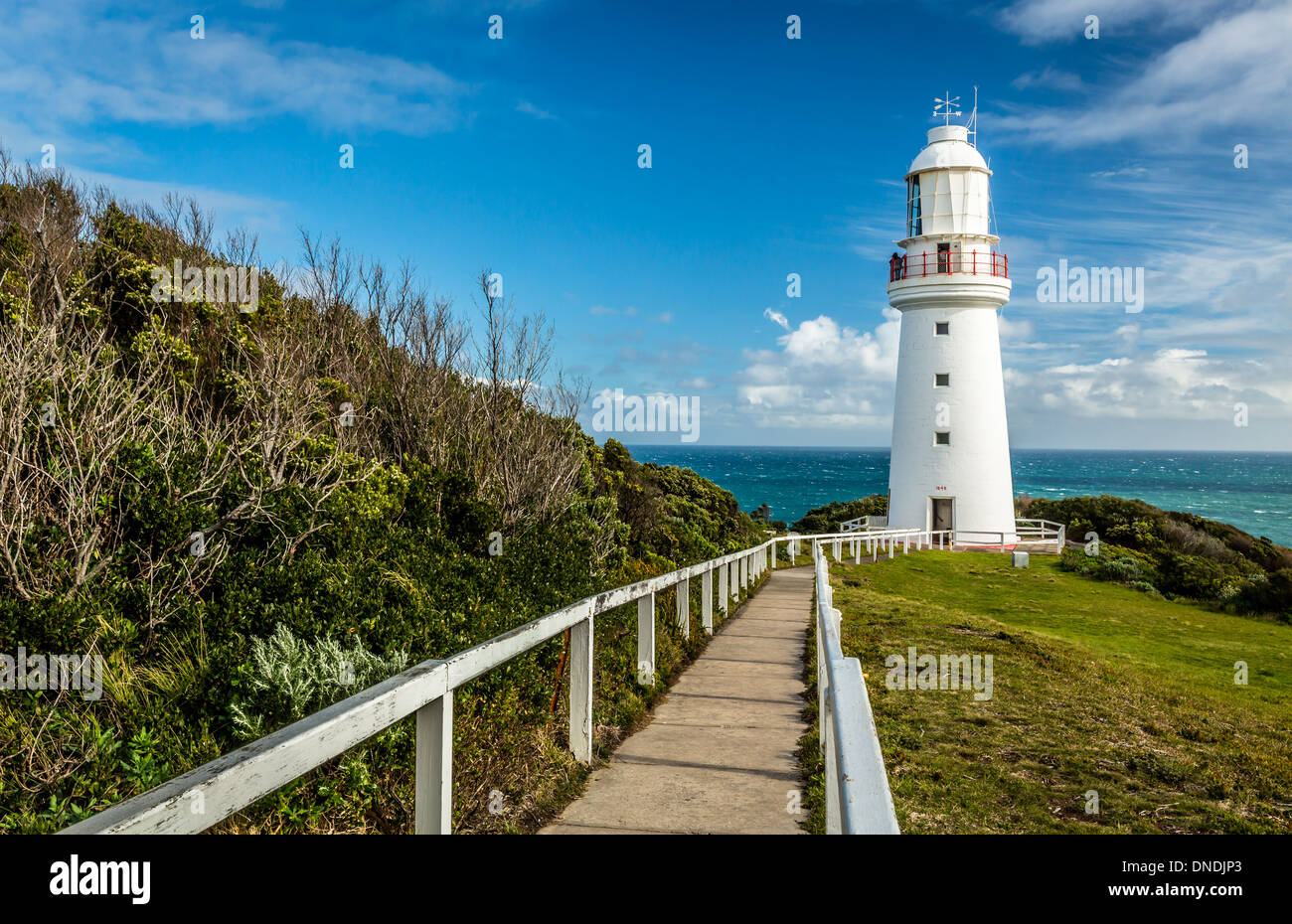 Cape Otway Lighthouse, Cape Otway, Victoria, Australia Foto de stock