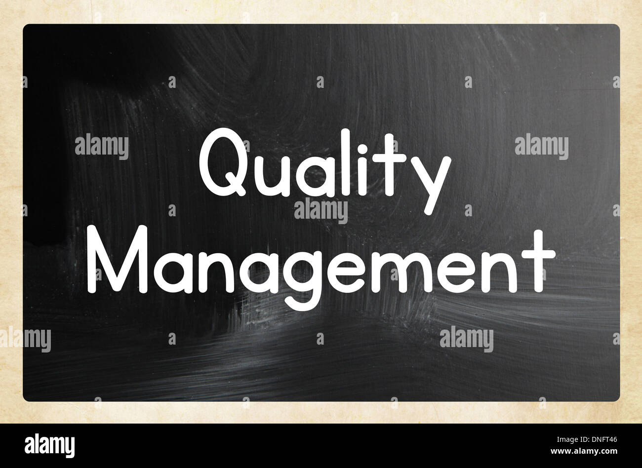 Concepto de gestión de la calidad Foto de stock