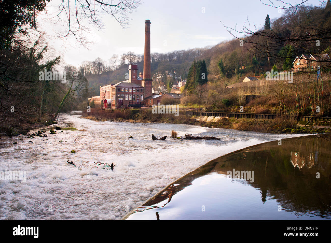Masson Mill, Molinos del valle de Derwent, Sitio del Patrimonio Mundial, Cromford, Derbyshire, Inglaterra, Reino Unido. Foto de stock