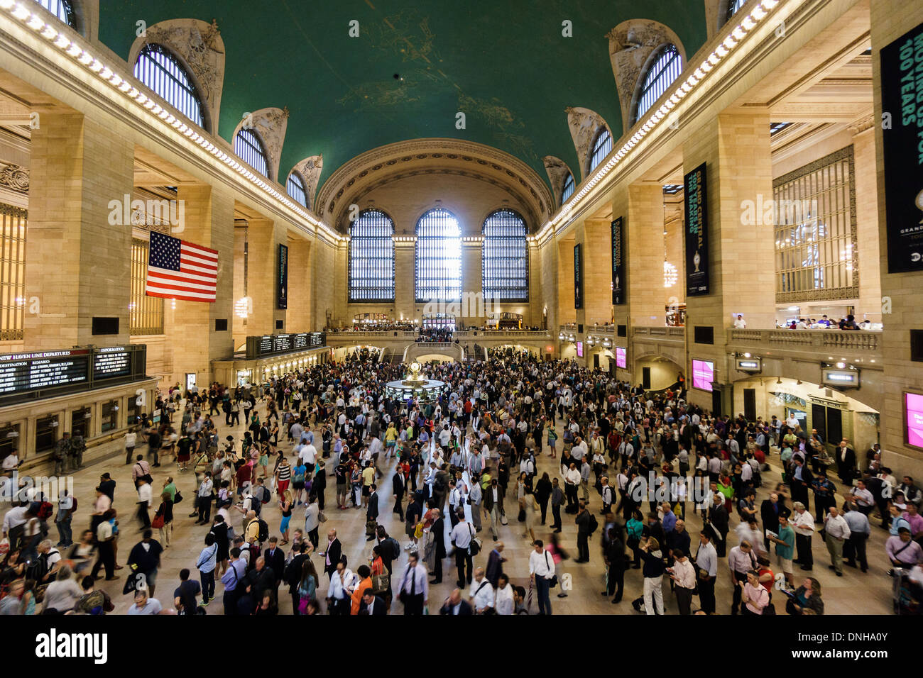 Hora punta en la Estación Central, en la ciudad de Nueva York Foto de stock