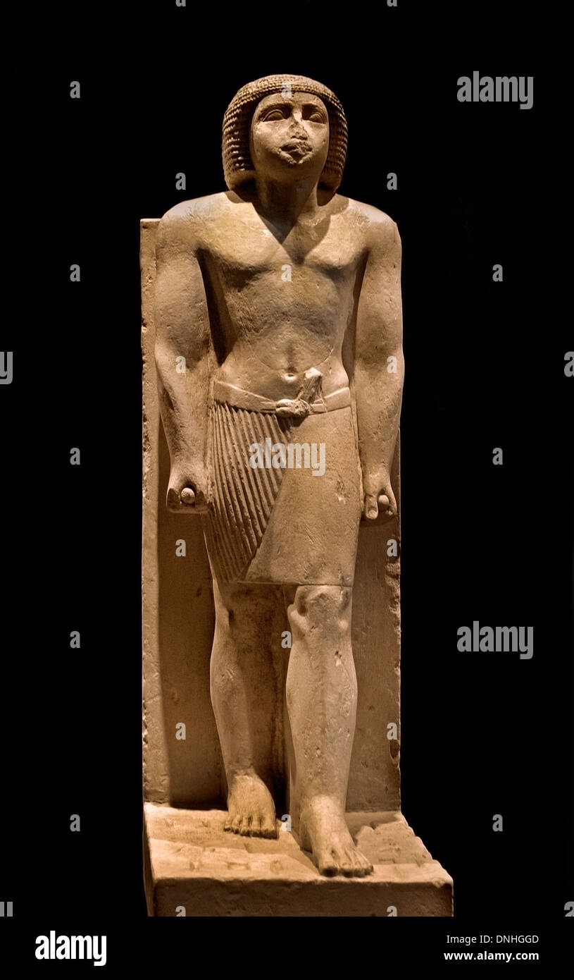 Perseguía permanente figura del músico de corte Ipi 2600 BC 4 Dinastía egipcia Egipto Foto de stock
