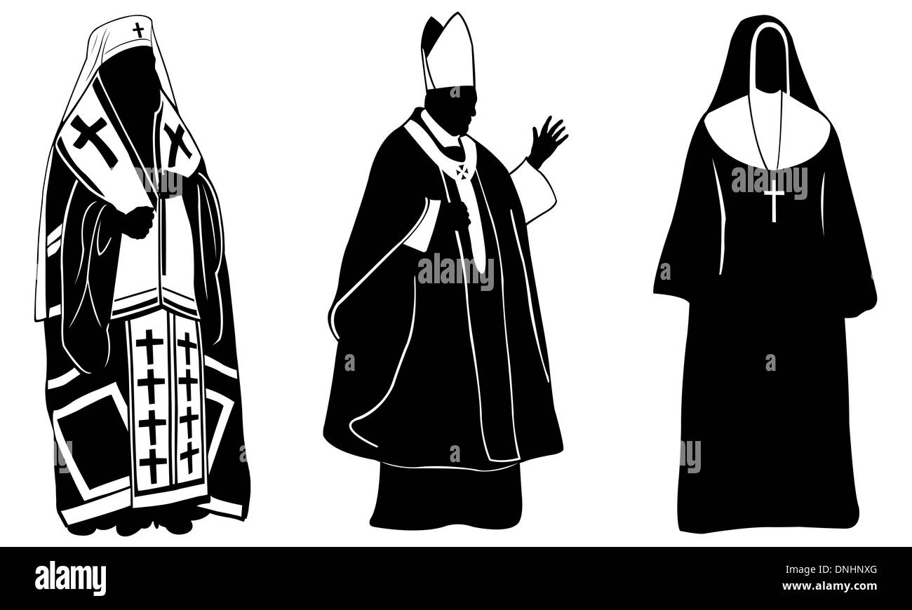 Pastor reverendo Imágenes de stock en blanco y negro - Alamy