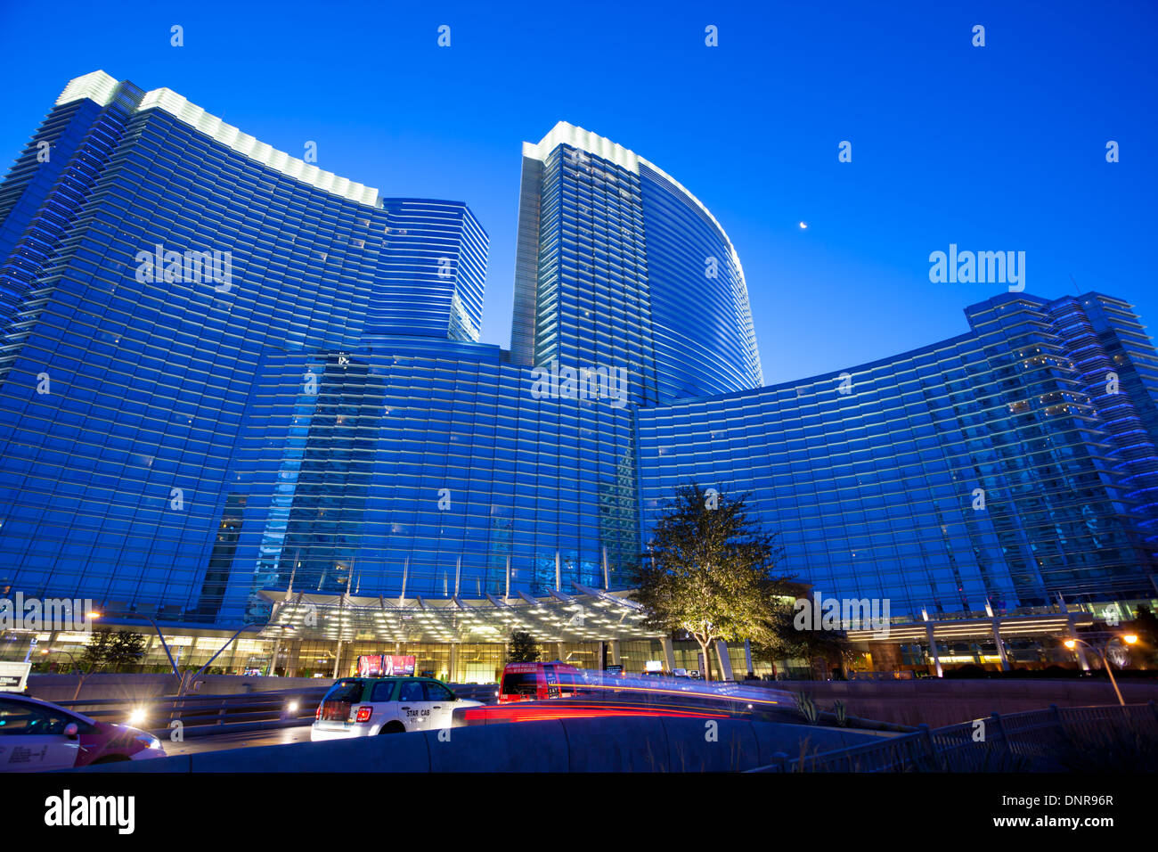 El Aria Hotel y casino en el centro de la ciudad de Las Vegas en el  amanecer Fotografía de stock - Alamy