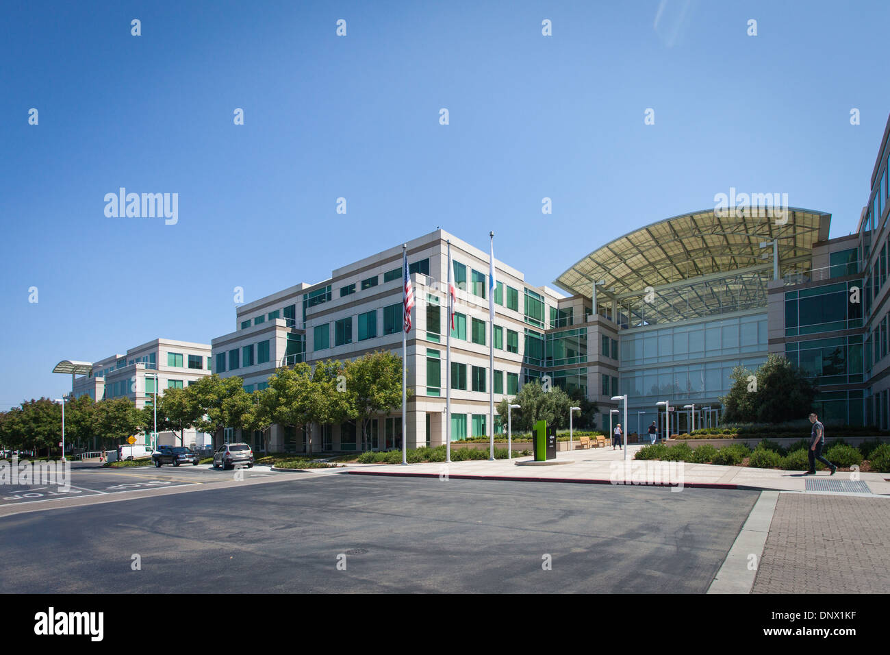 Sede de Apple - Infinite Loop, Cupertino, California Foto de stock