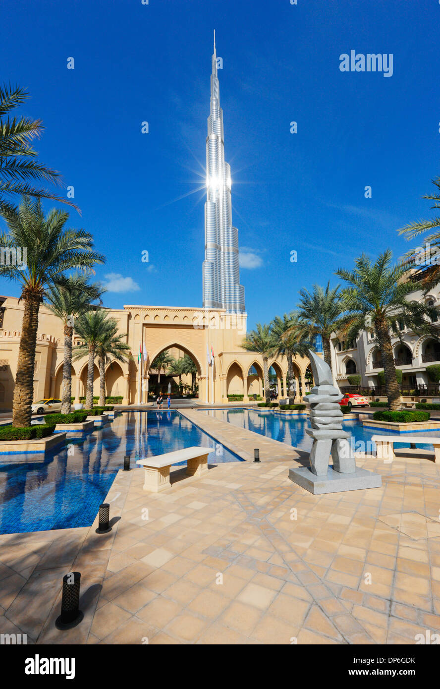 Souk Al Bahar, el Palace Hotel Downtown Foto de stock