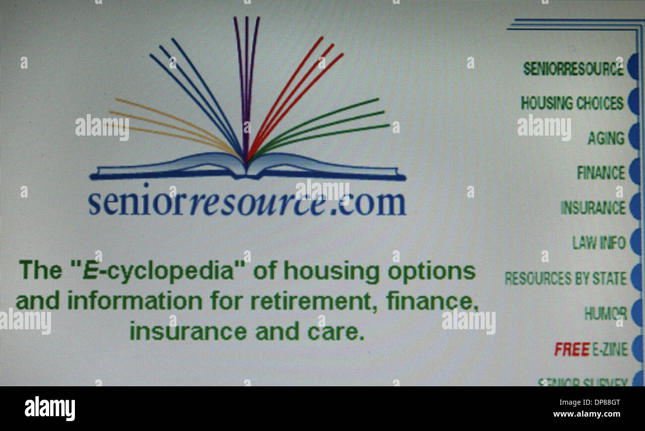 (Publicado 11/2/2005, NC-4; republicado 11/23/2005, NI-5) Barbara Krueger comenzó hace diez años un sitio web -- www.seniorresource.com. Ahora, se dedica a proporcionar un completo centro de ayuda para ancianos.UT/DON KOHLBAUER Foto de stock