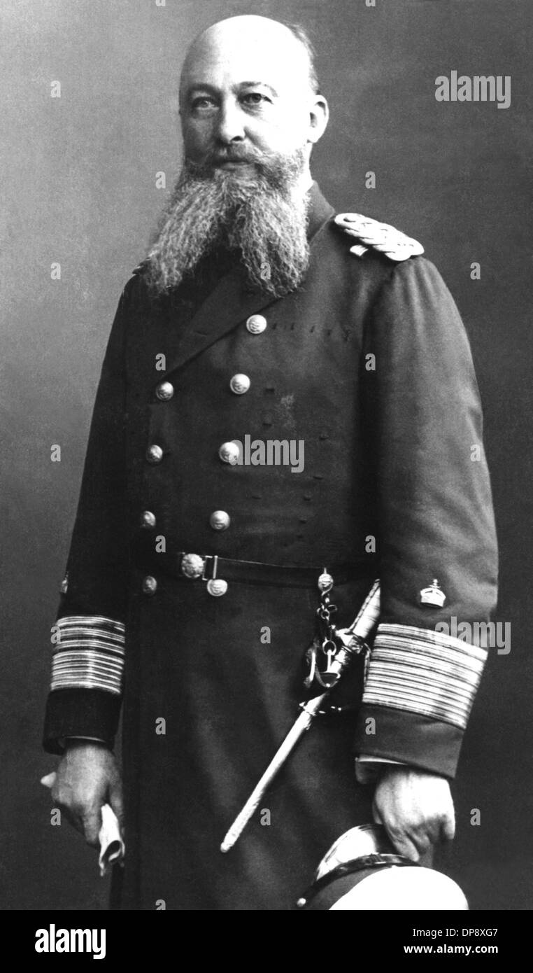 Gran Almirante Alfred von Tirpitz en una foto sin fecha. Alfred von Tirpitz nació el 19 de marzo de 1849, en Kuestrin y murió el 6 de marzo de 1930 en Ebenhausen. Foto de stock