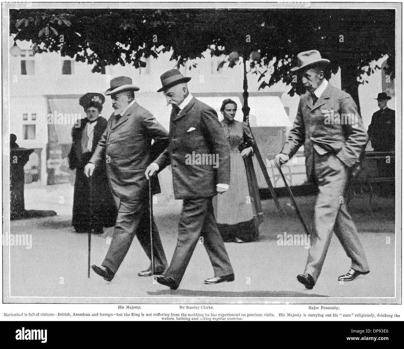 King Edward VII en Marienbad Foto de stock