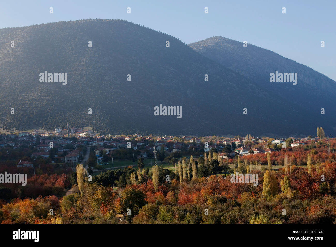 Colores de otoño de Beyşehir Konya Turquía Foto de stock