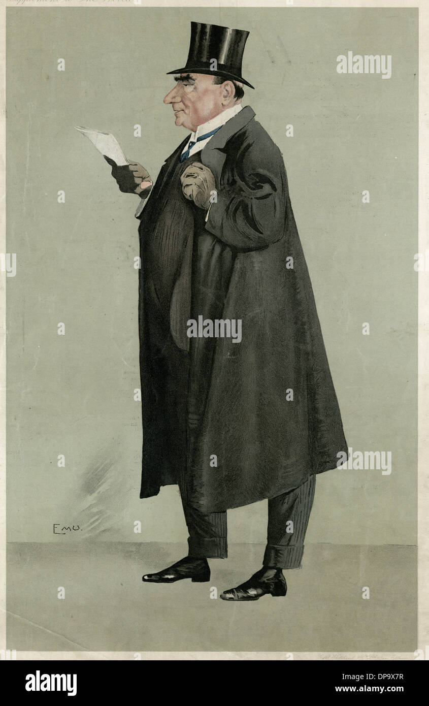 Sir Arthur Wing Pinero, actor y dramaturgo inglés Foto de stock