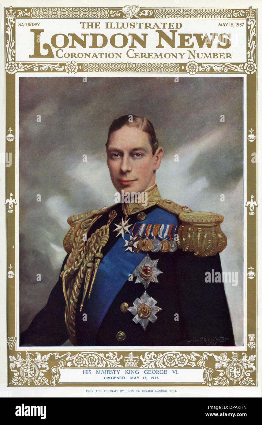 Rey George VI Foto de stock