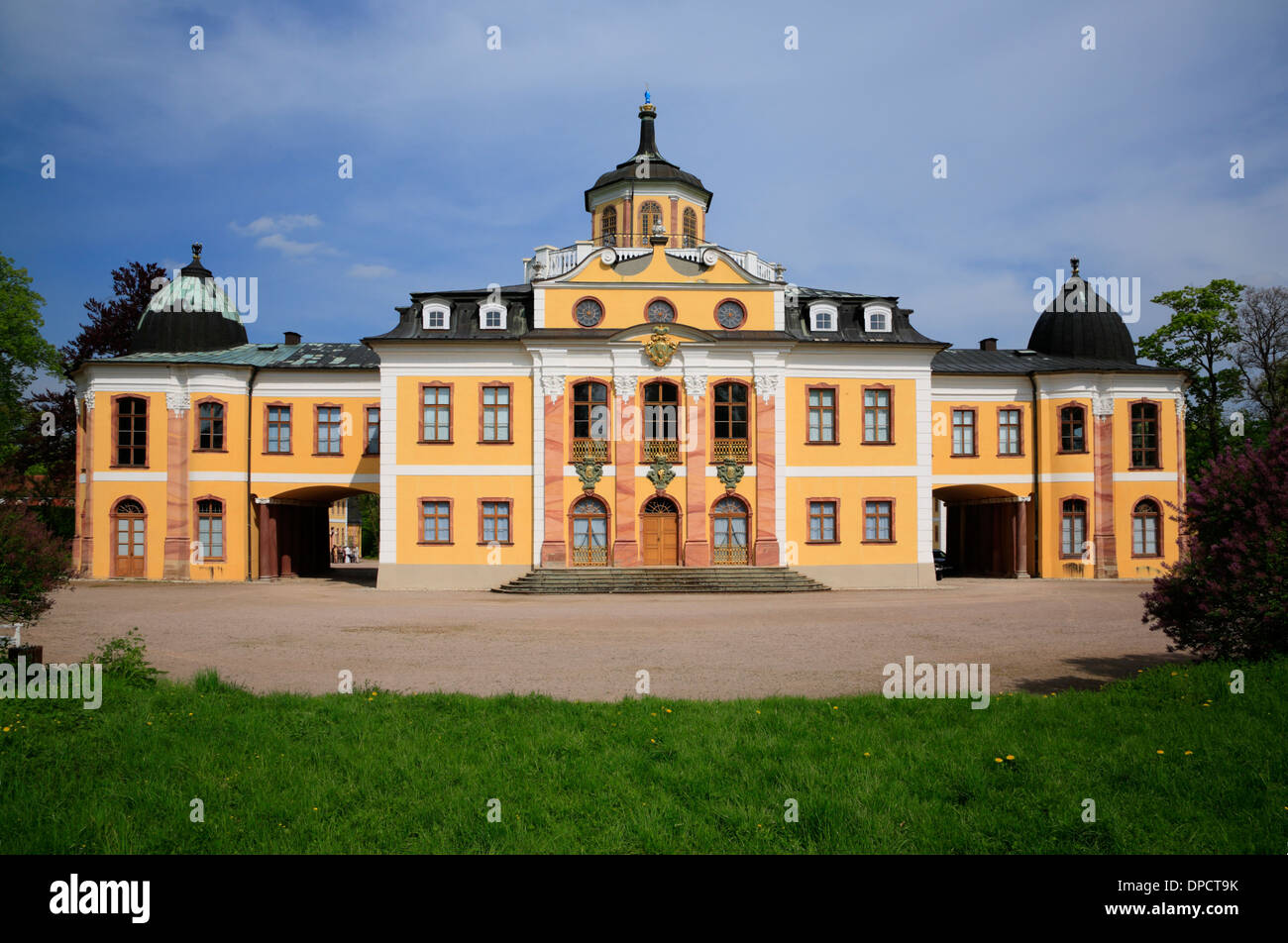 El Castillo de Belvedere, Weimar, Turingia, Alemania, Europa Foto de stock