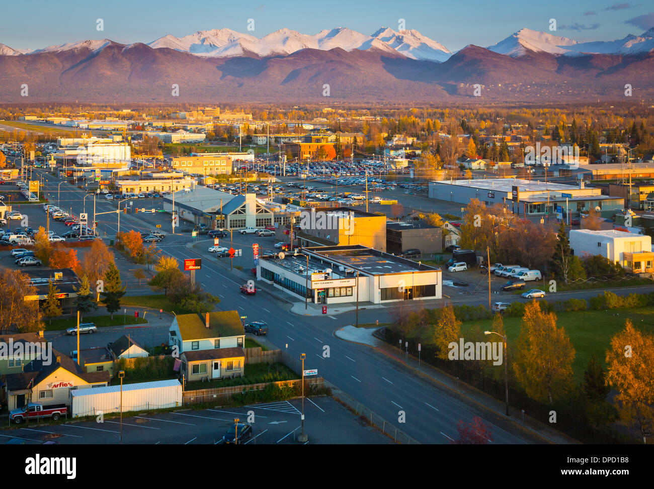 Downtown Anchorage, en Alaska Fotografía de stock Alamy
