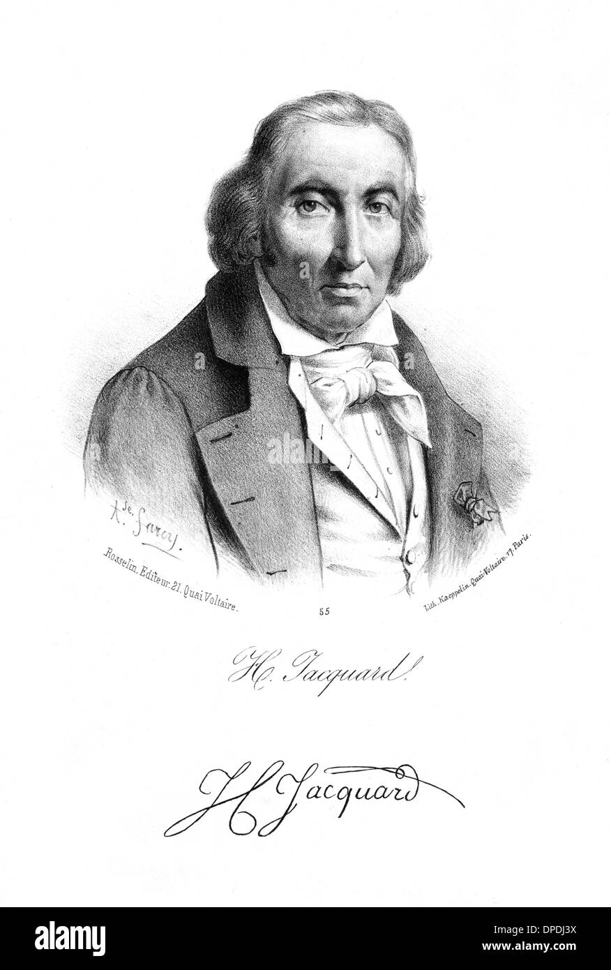 Inventor joseph marie jacquard fotografías e imágenes de alta