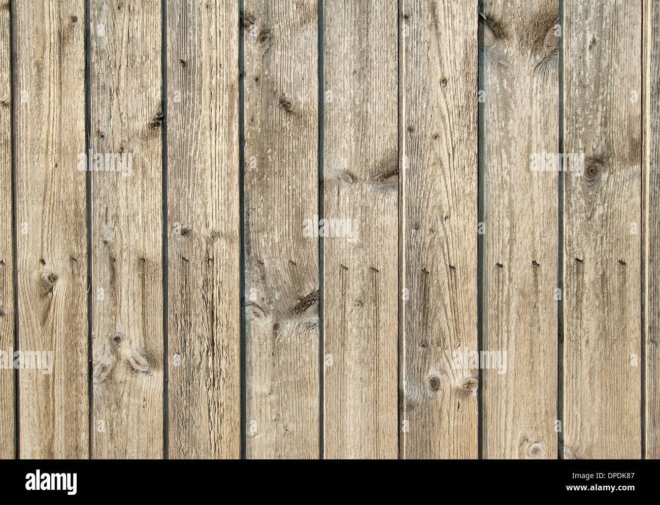 Antecedentes de las tablas de madera con clavos y nudo Fotografía de