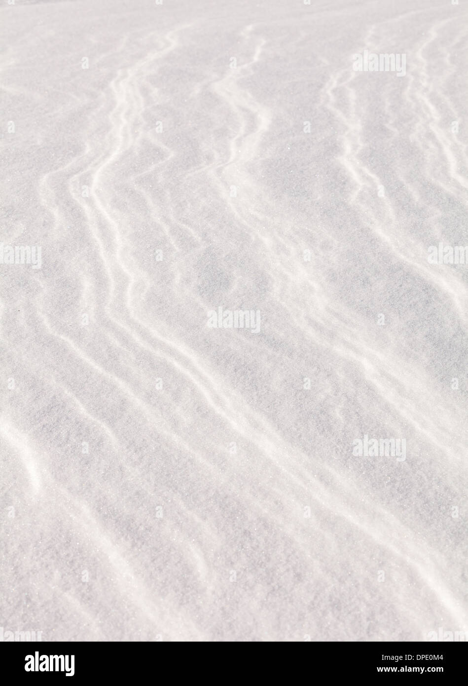 Los patrones de los vientos en forma de nieve Foto de stock