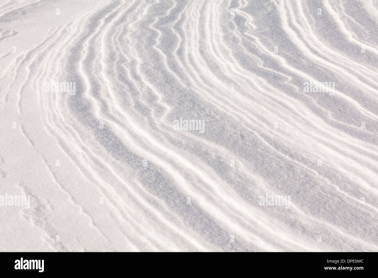Los patrones de los vientos en forma de nieve Foto de stock