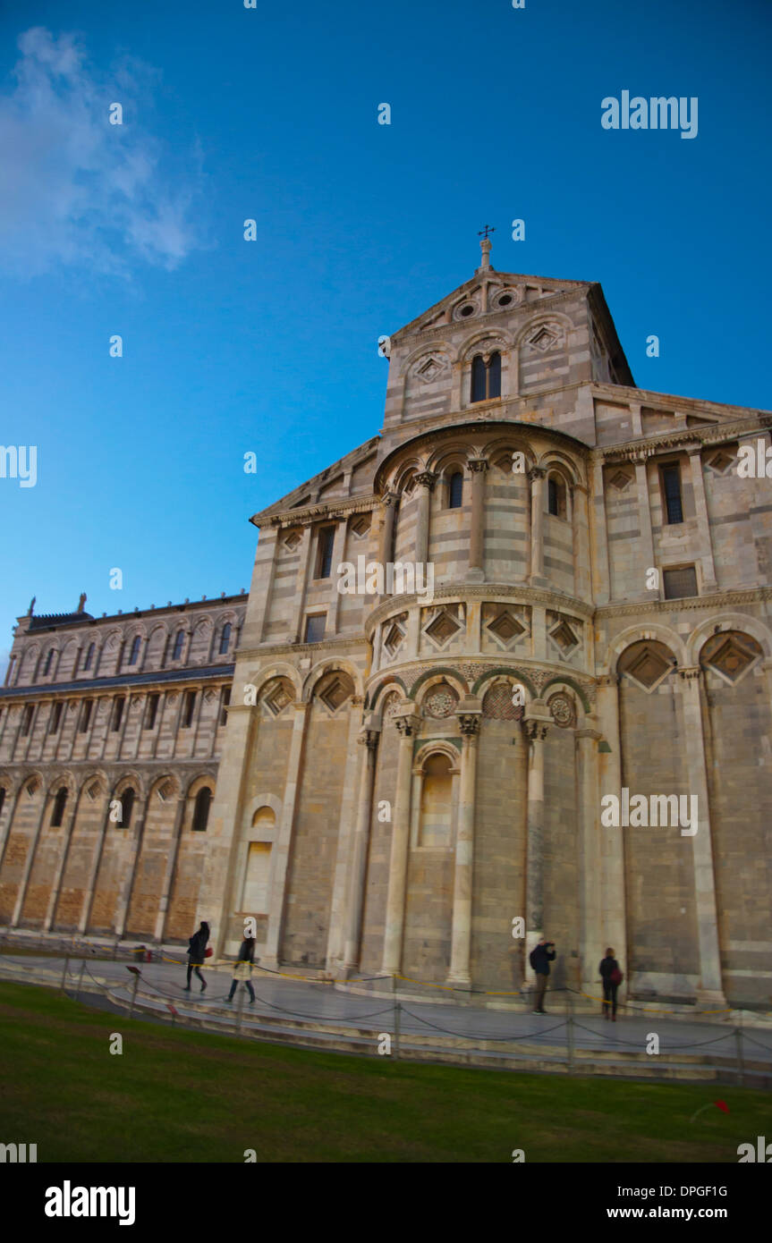La catedral Duomo, Piazza dei Miracoli el campo de los milagros de la ciudad de Pisa Toscana Italia Europa Foto de stock