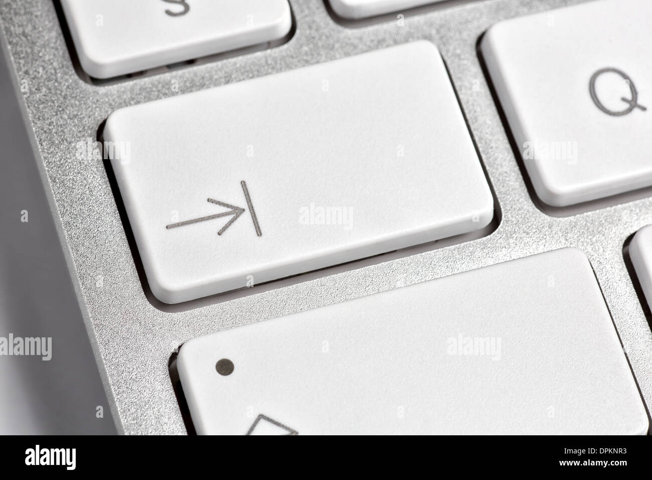 Símbolo de mayúsculas en el teclado Fotografía de stock - Alamy