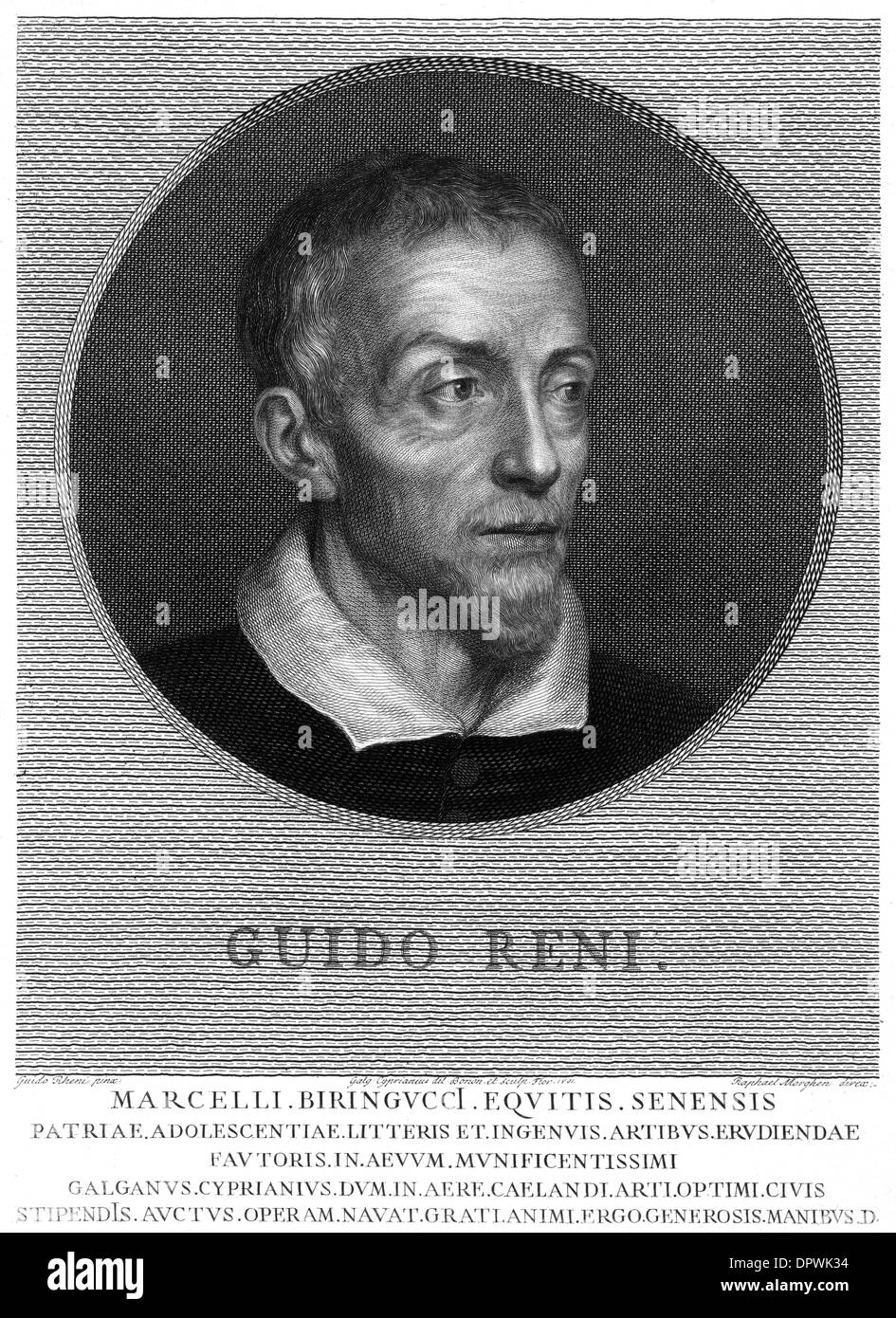 Guido Reni, artista italiano Foto de stock