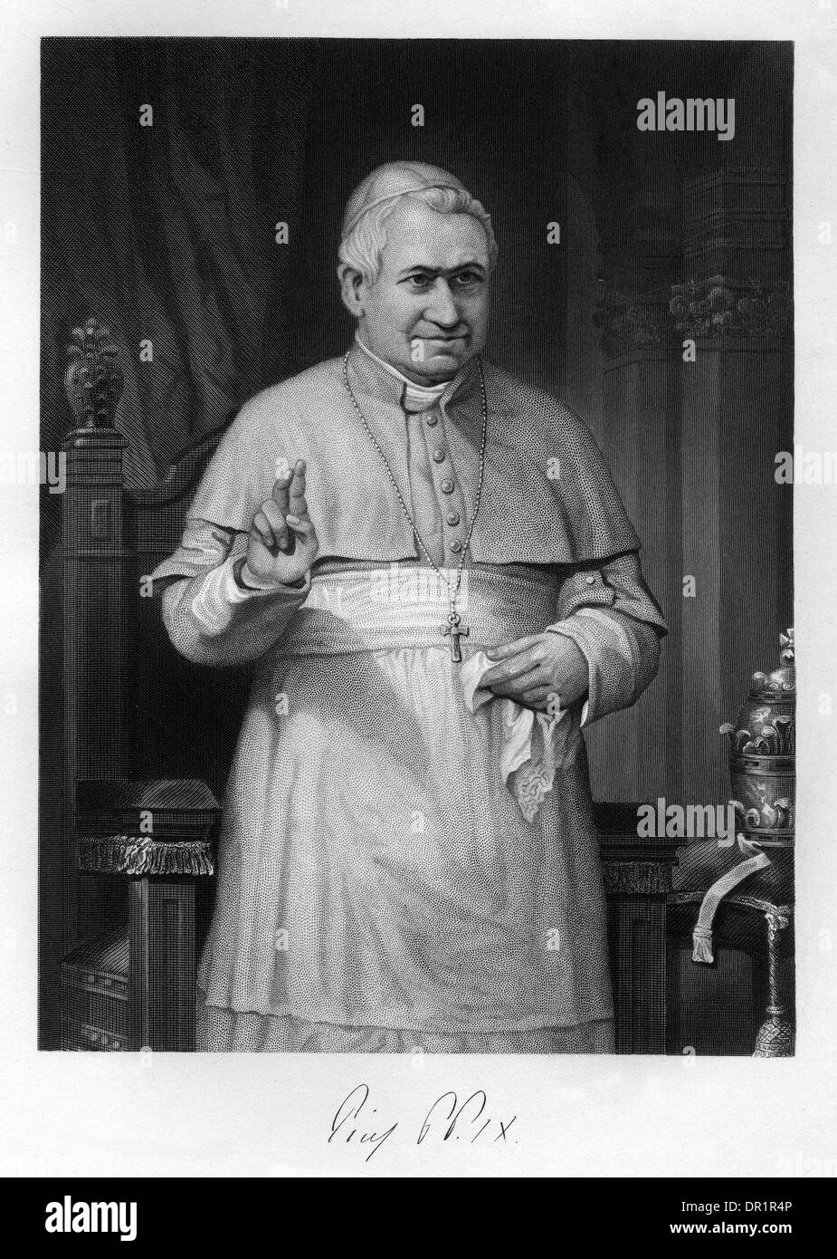 Pío IX, BENDICIÓN Foto de stock