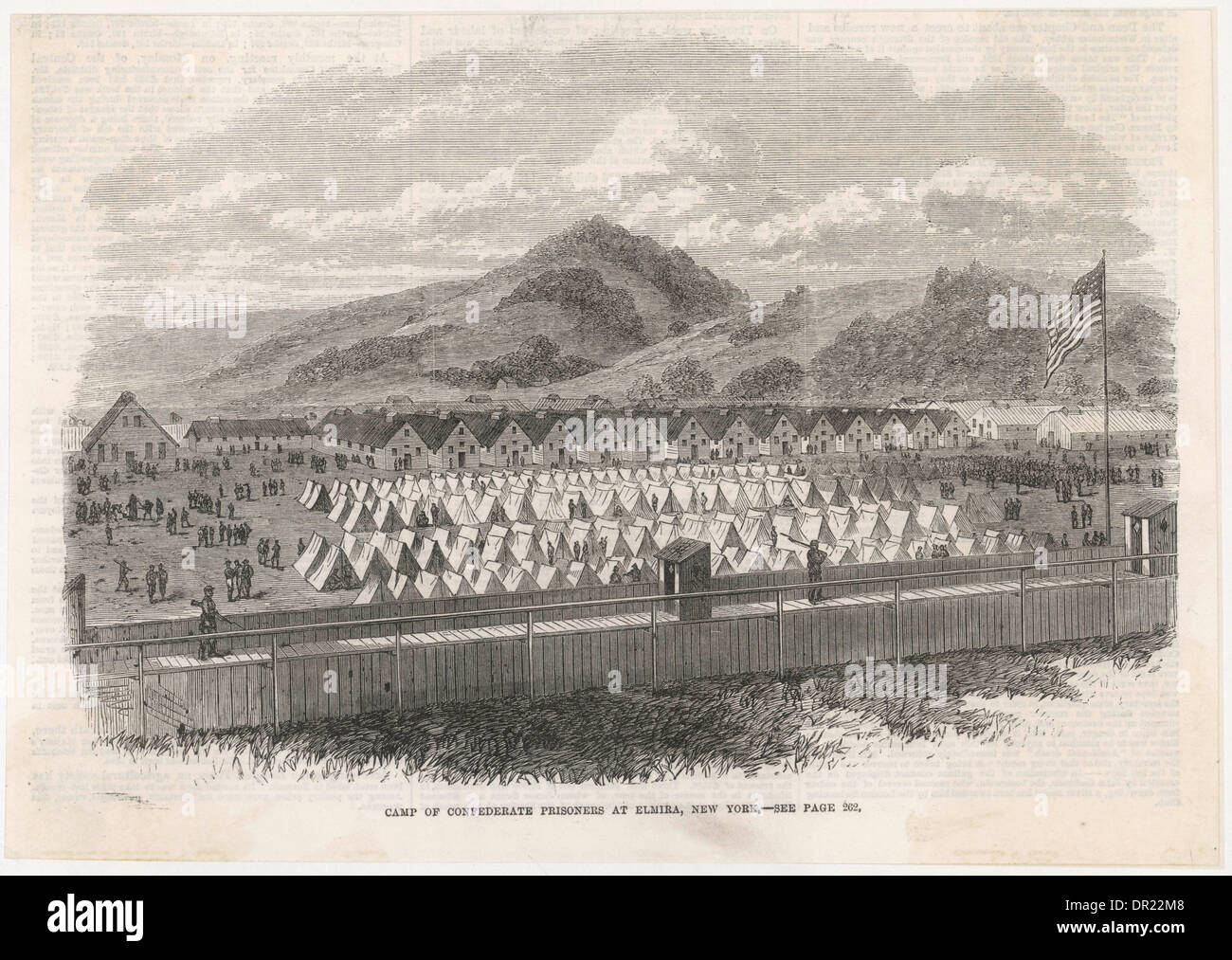Los prisioneros confederados Foto de stock