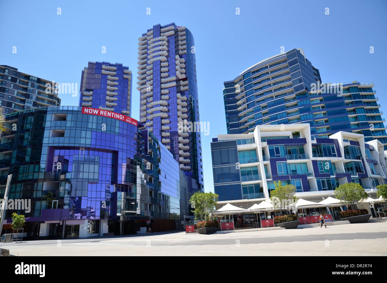 Waterfront City en Melbourne Docklands Foto de stock