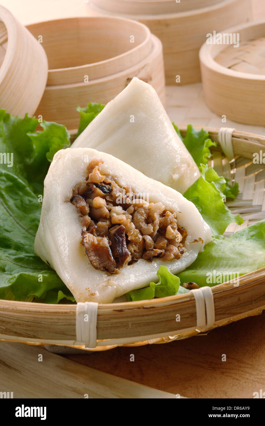 Zongzi (arroz dumpling) Foto de stock