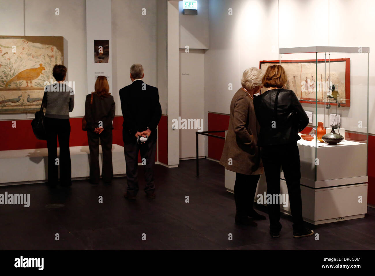 Pulse vista previa de la nueva exposición de la vida y de la muerte Pompeya y Herculano en el Museo Británico, Foto de stock