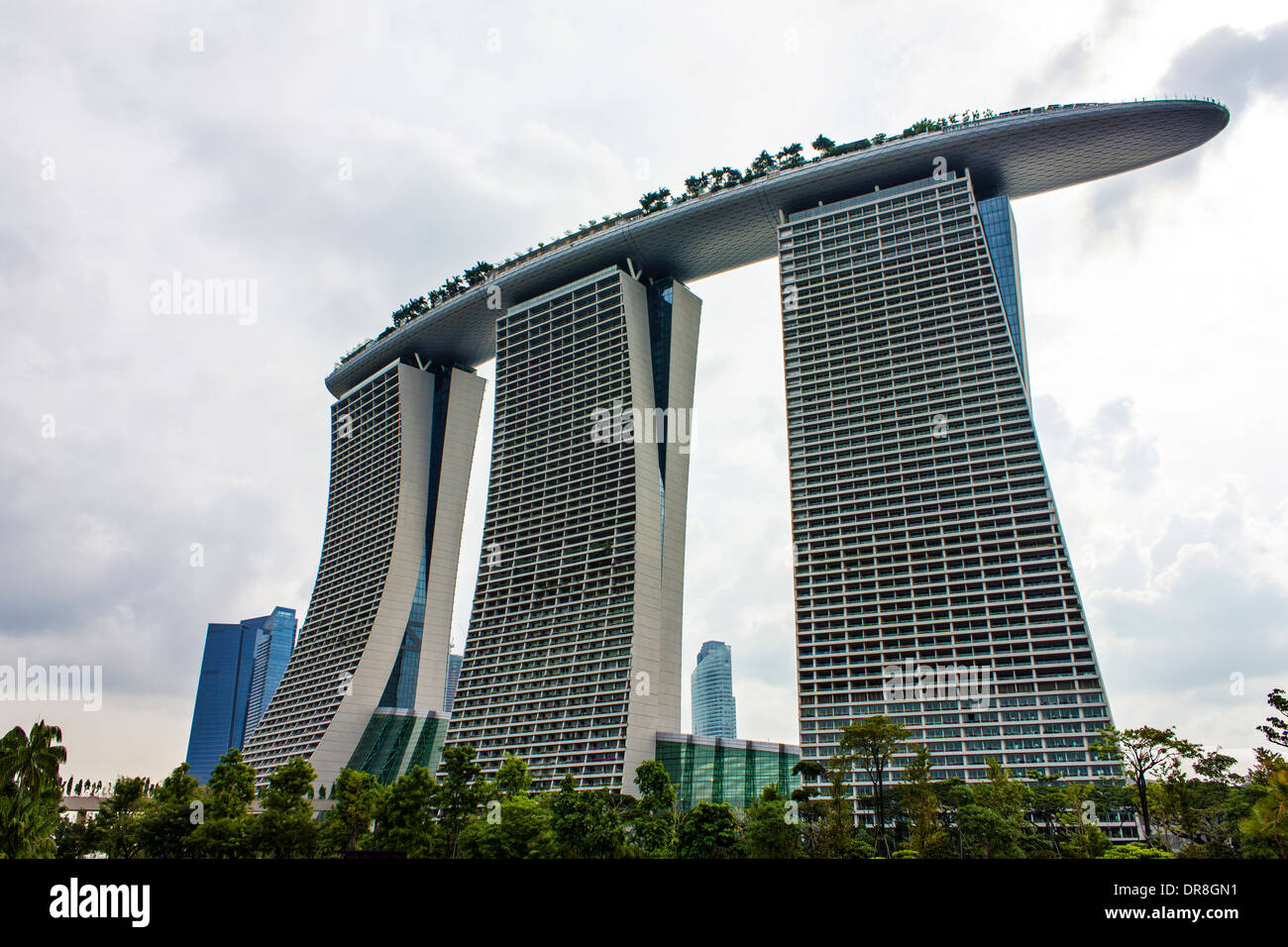 Marina Bay Sands en Singapur. Foto de stock