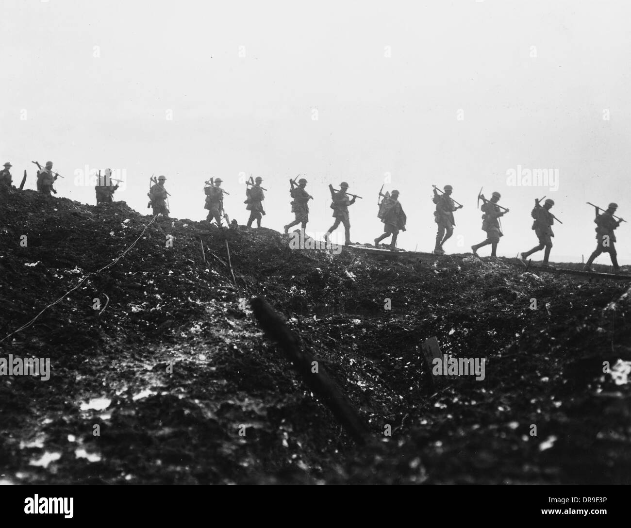 Operaciones en el Ancre 1917 Foto de stock