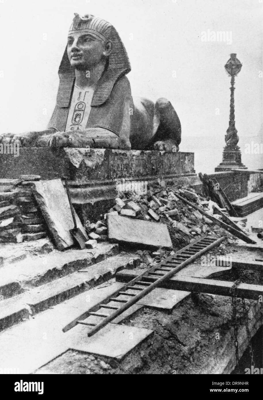 Air Raid daños en Londres, 1917 Foto de stock