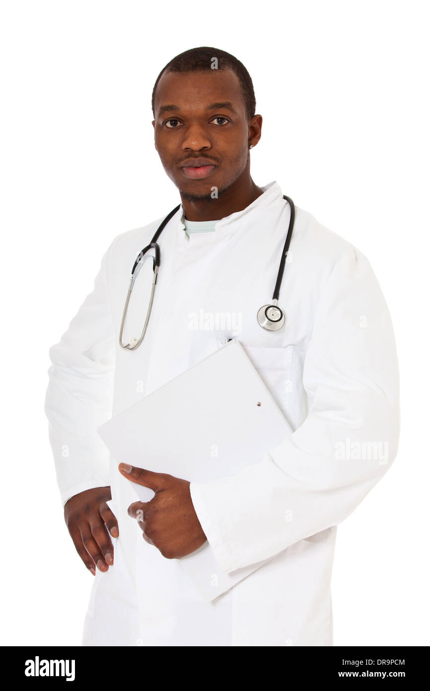 Estudiante de medicina negro Foto de stock