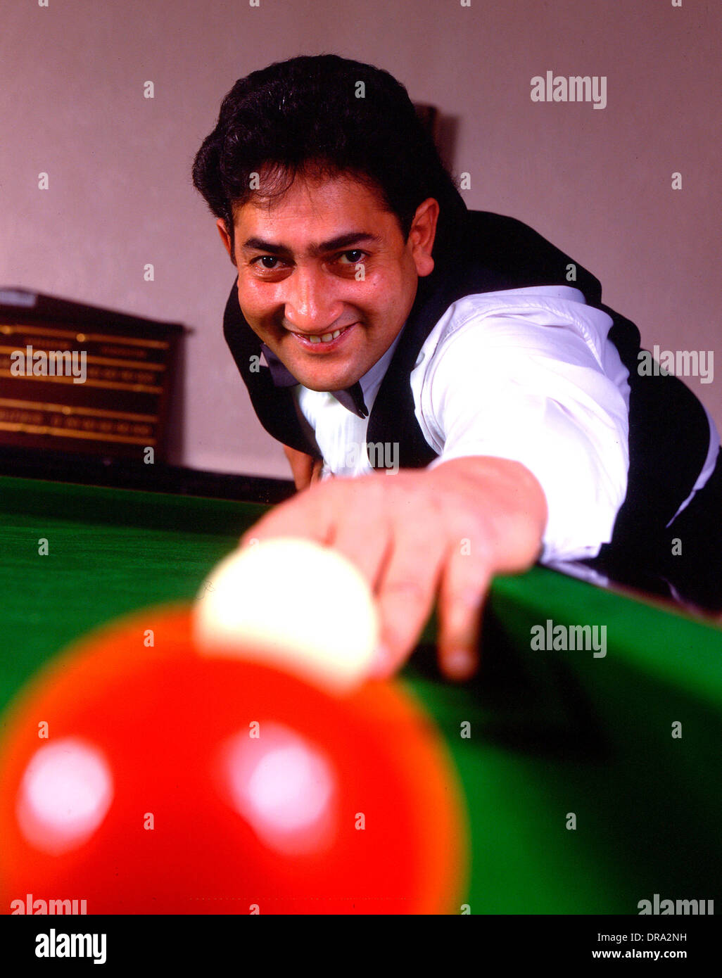 Joe Johnson en el Embassy World Snooker Torneo Teatro Crucible