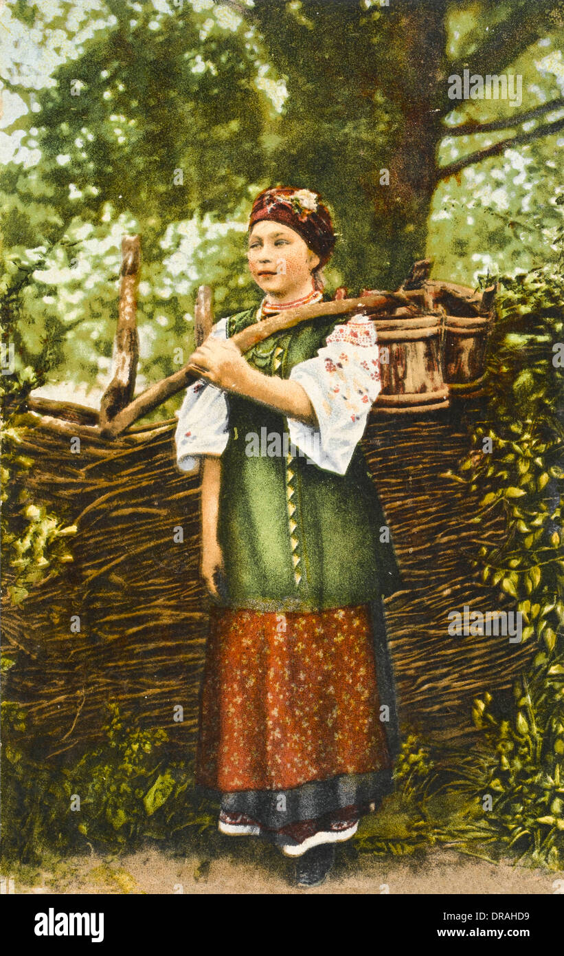 Mujer ucraniana Foto de stock