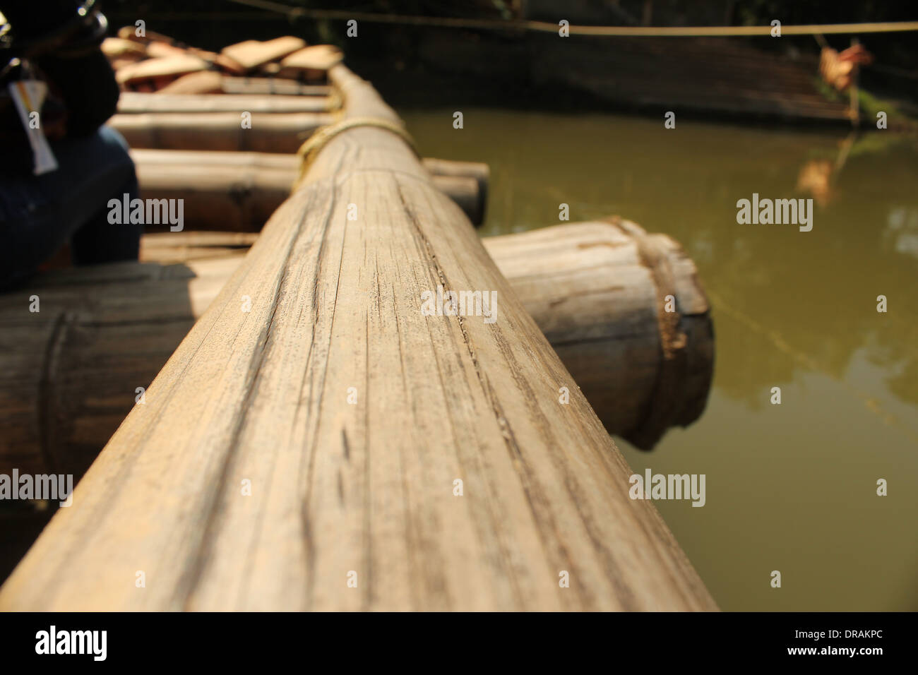 madera bote de remos Foto de stock