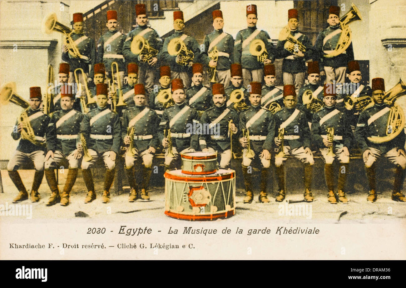 La banda de HH Abbas II Hilmi Bey - Jedive de Egipto Foto de stock