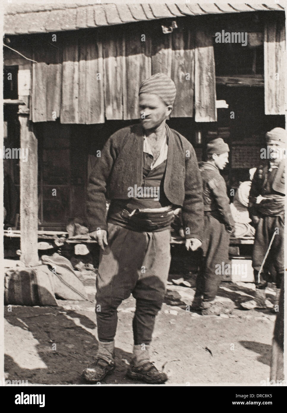 Campesino bosnio Foto de stock