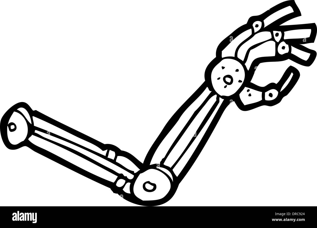 Brazo robot de dibujos animados Imagen Vector de stock - Alamy
